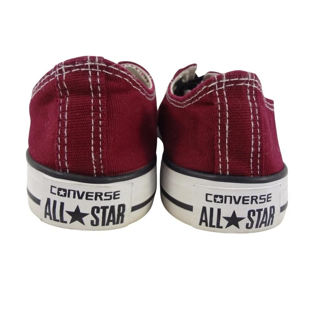 Converse All Star Low Top Burgundy Maroon Canvas Sneakers Mens‎ 7.5